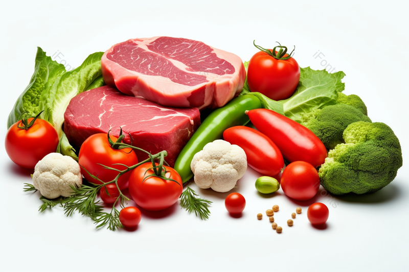 生猪肉和新鲜蔬菜,高清,摄影图,摄影图片,图片大全,摄影图免费下载